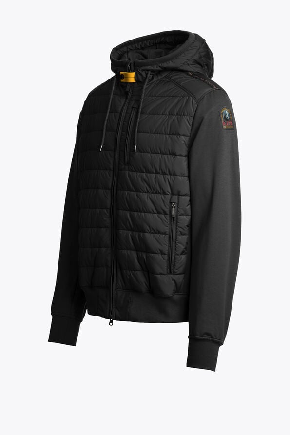 Parajumpers IVOR - HYBRID SWEAT BLACK 26SMPMHYFP01P060541