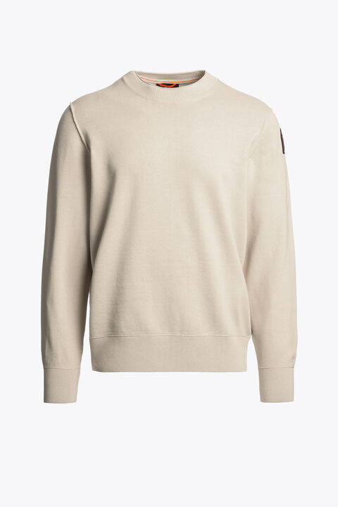 Parajumpers BASIC BRAW - TRUI MET RONDE HALS BONE 26SMPMKNKC04P070266