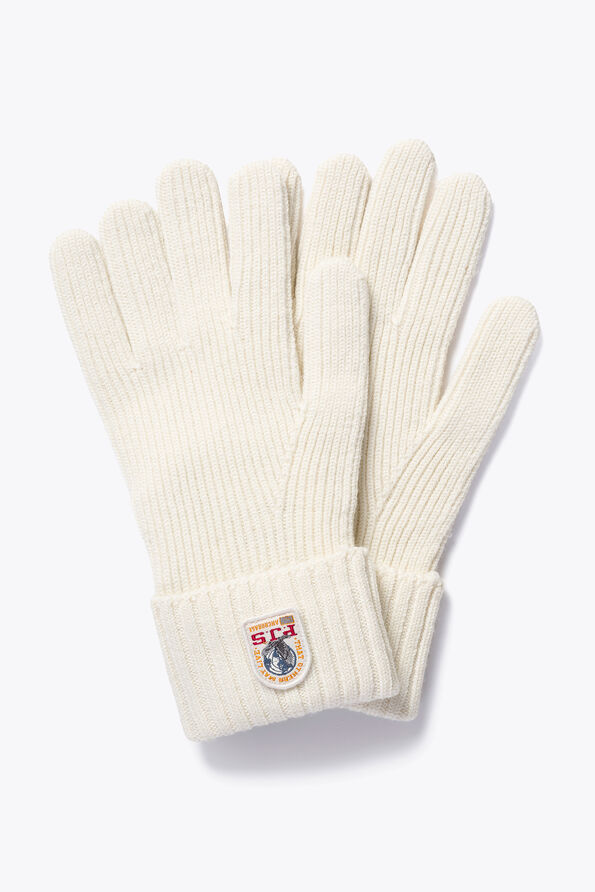 Parajumpers NOEZ - KNITTED GLOVES WARM IVORY 26WMPAGLGL71PAL0132