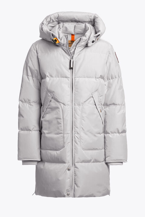 Parajumpers LONG BEAR - HOODED PARKA PEARL GREY 25WMPGJKMA83PGA0118