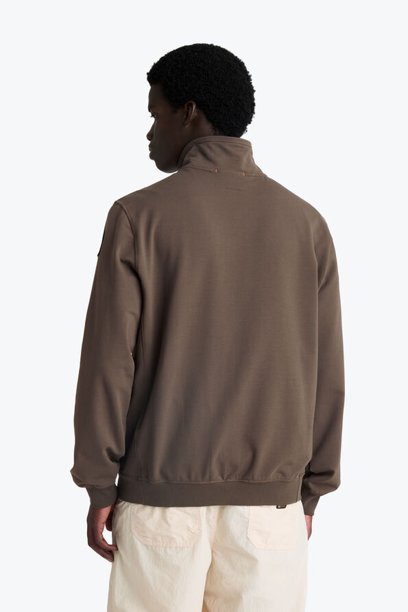 Parajumpers THURN - SWEATSHIRT MET RITS OVER DE VOLLEDIGE LENGTE ANTIQUE BRONZE 26SMPMFLRE02P350536