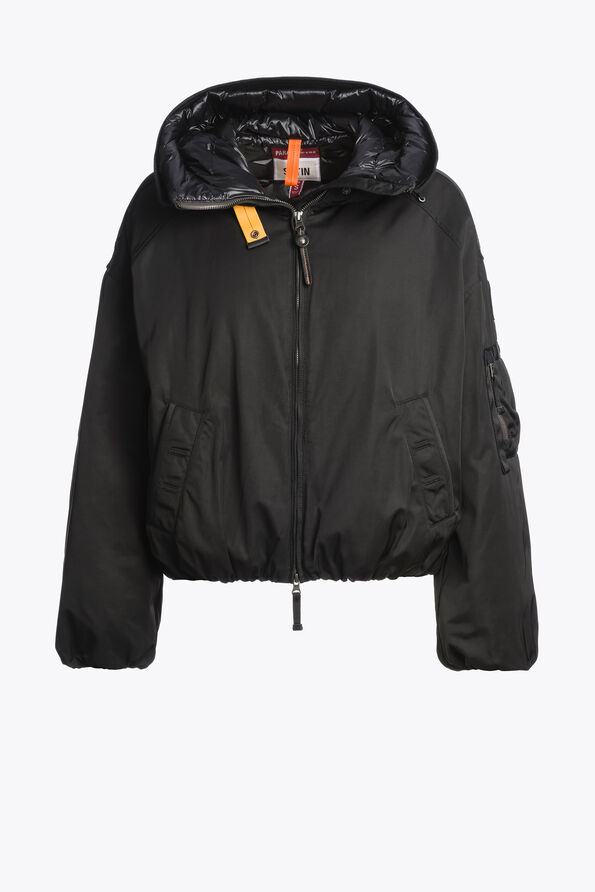 Parajumpers NAADZ - HOODED BOMBER BLACK 25WMPWJKIN31P960541