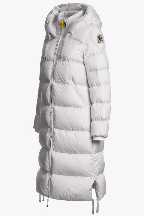 Parajumpers PANDA - LONG DOWN JACKET PEARL GREY 25WMPWPUEL31P700118