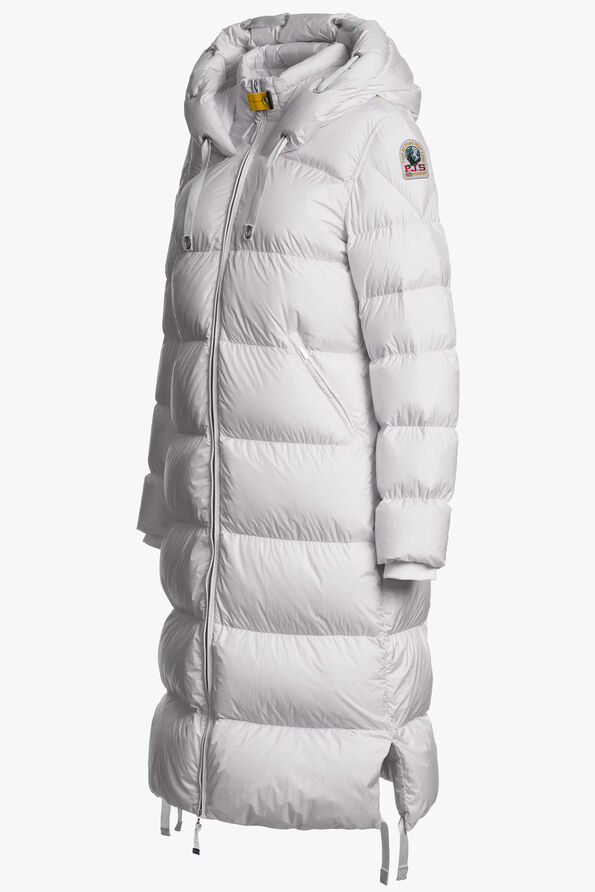 Parajumpers PANDA - LONG DOWN JACKET PEARL GREY 25WMPWPUEL31P700118