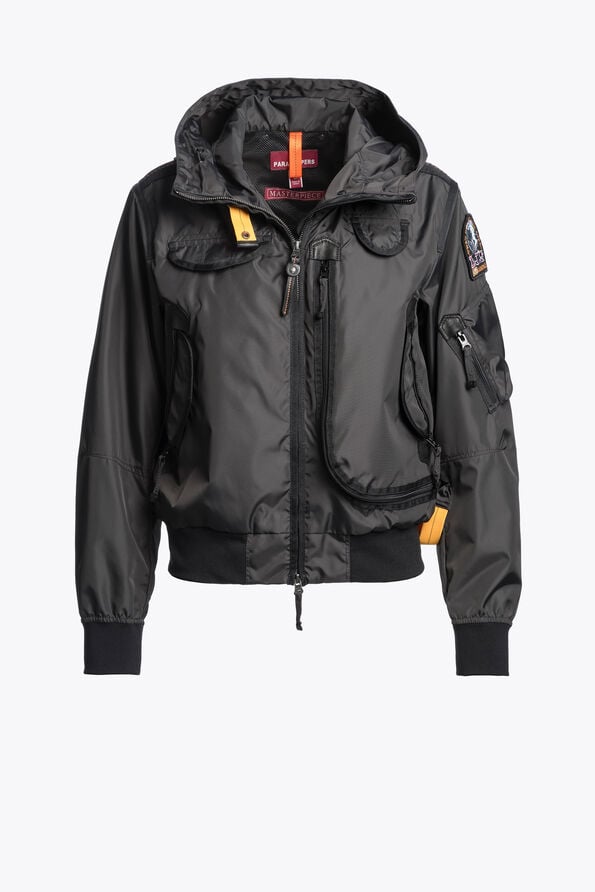 Parajumpers GOBI - HOODED BOMBER OFF-BLACK 26SMPWJKMA31P500600