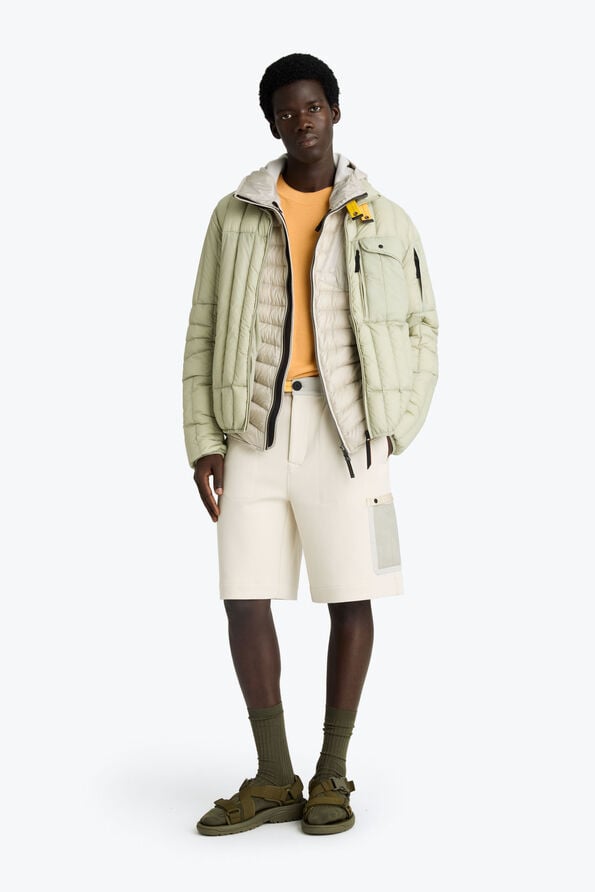 Parajumpers KUON - SHORT PUFFER ASPARAGUS 26SMPMPUIP01P240342