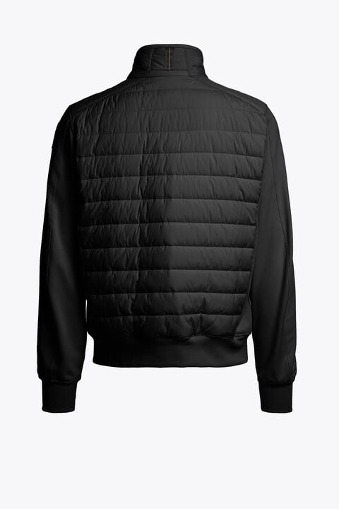 Parajumpers ELLIOT- HYBRID SWEATSHIRT BLACK 26SMPMHYFP02P060541