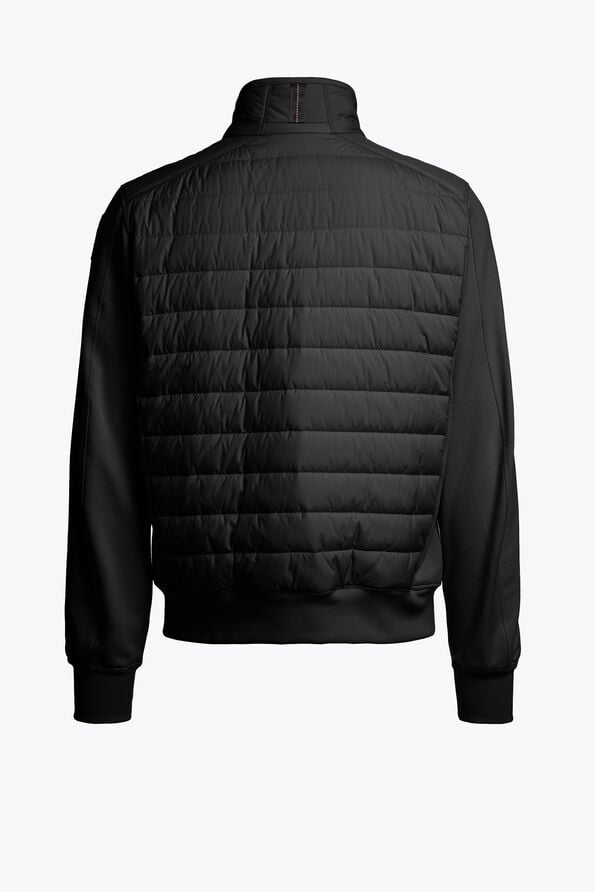 Parajumpers ELLIOT- HYBRID SWEATSHIRT BLACK 26SMPMHYFP02P060541