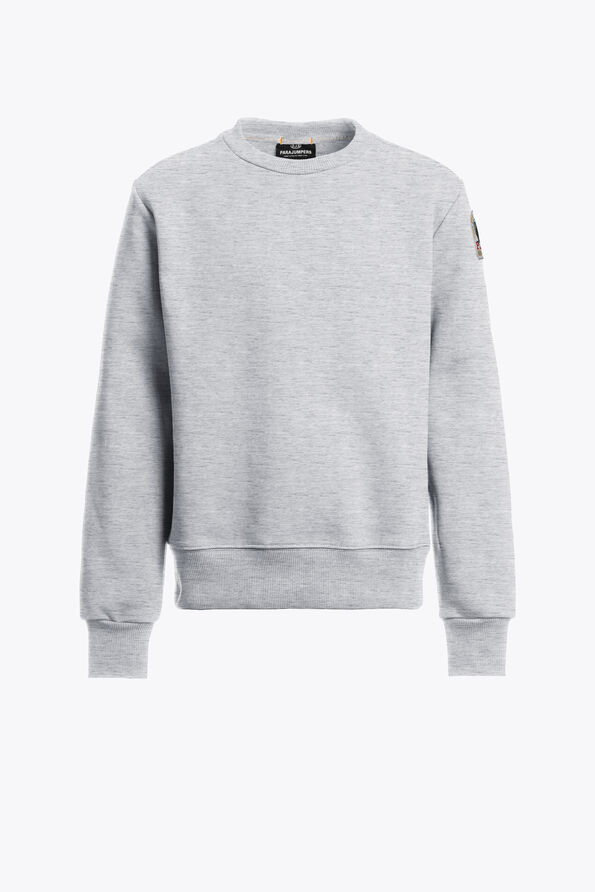 Parajumpers K2 - CREWNECK FLEECE ASH GREY MELANGE 25WMPBFLEY61PBO0608
