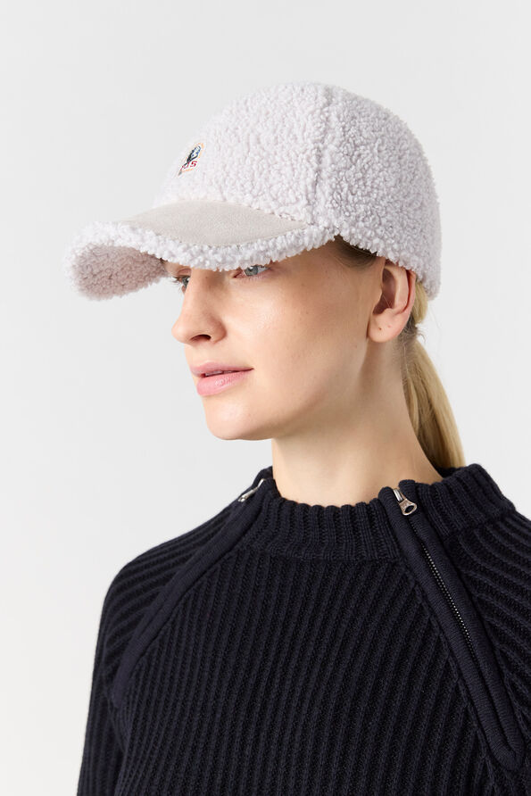 Parajumpers POWER - CURLY FLEECE BASEBALL CAP PEARL GREY 25WMPABCHA42PAN0118