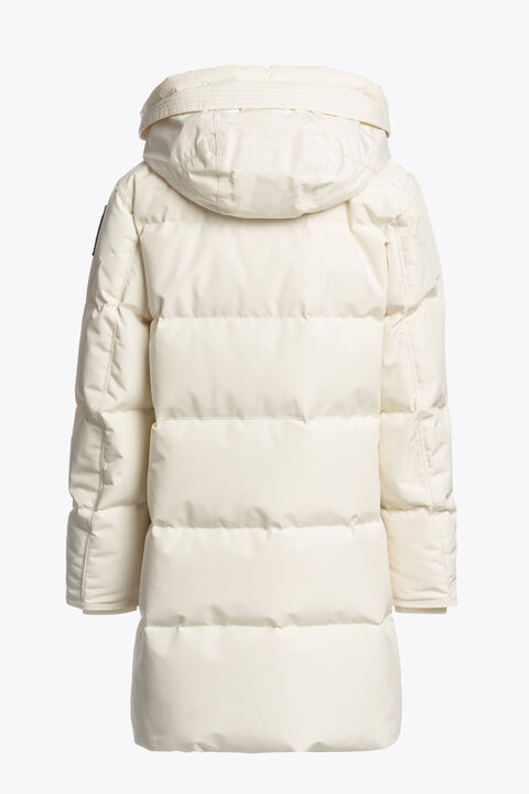 Parajumpers LONG BEAR - HOODED PARKA WARM IVORY 26WMPGJKMA83PGA0132