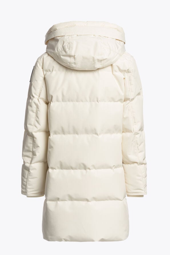 Parajumpers LONG BEAR - HOODED PARKA WARM IVORY 26WMPGJKMA83PGA0132
