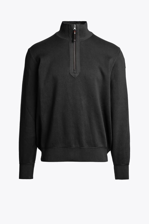 Parajumpers BASIC SCOE - HALF ZIP CARDIGAN BLACK 26WMPMKNKC06P140541