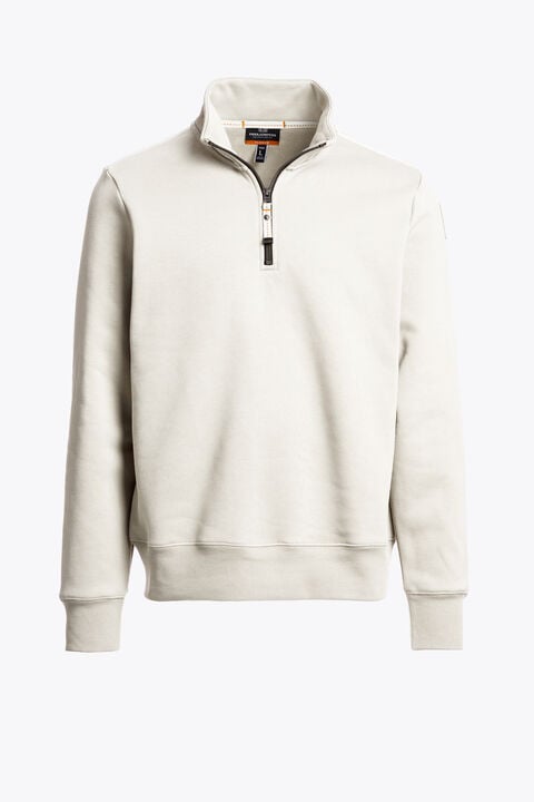 Parajumpers BROAD PEAK - 하프 집 플리스 WARM IVORY 26WMPMFLEY20P160132