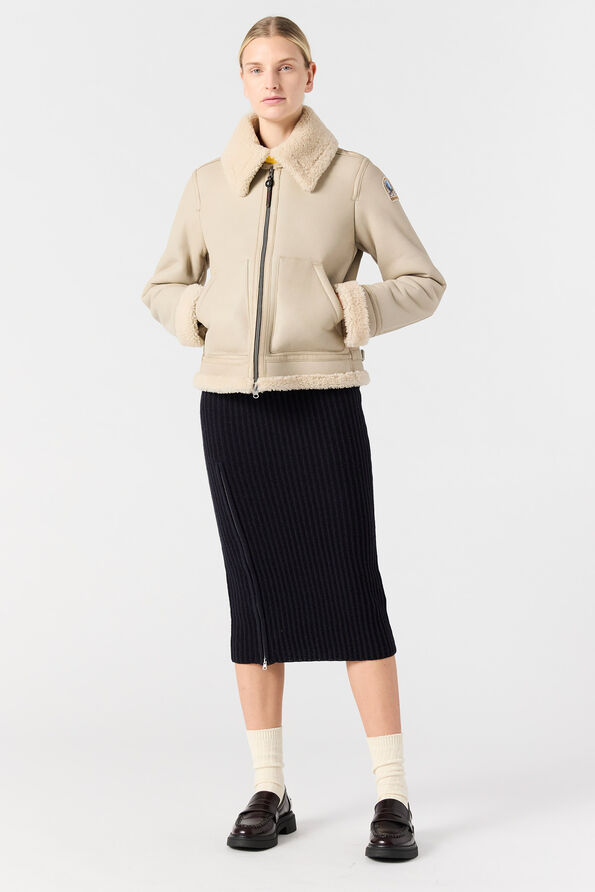 Parajumpers GIALEAN SPECIAL - SHEARLING JACKET OAT 25WMPWJKSE32P680694