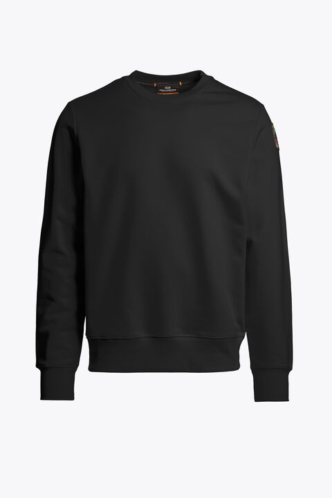 Parajumpers K2 - CREWNECK FLEECE BLACK 26SMPMFLEY21P100541