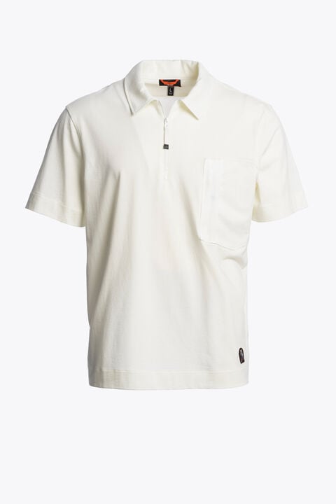 Parajumpers BORDLEY - POLO SHIRT STAR WHITE 26SMPMPORY04P360290