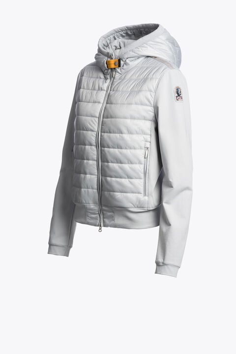 Parajumpers CAELIE - HYBRID SWEAT MIST WHITE 26SMPWHYFP31P550677