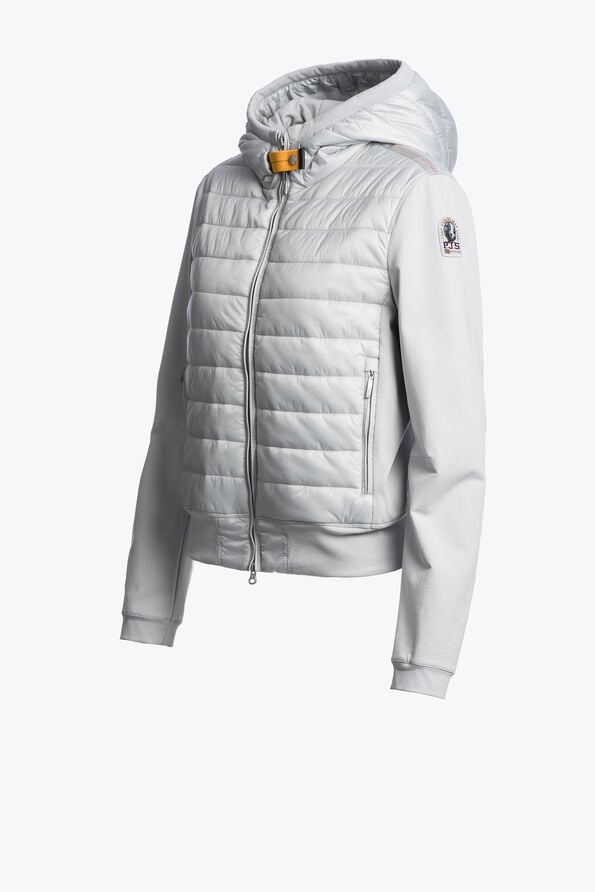 Parajumpers CAELIE - HYBRID SWEAT MIST WHITE 26SMPWHYFP31P550677