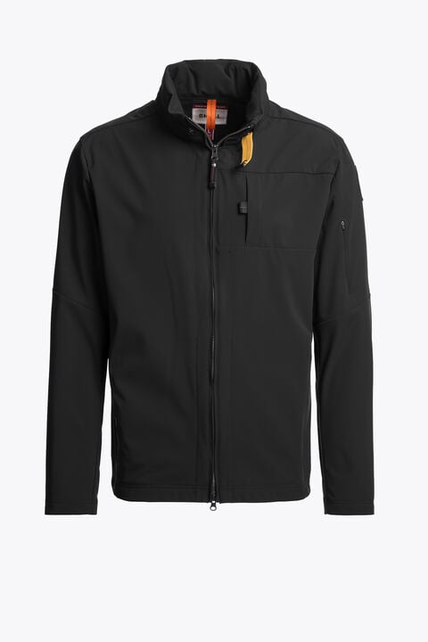 Parajumpers HOOPER - WINDBREAKER JACKET BLACK 26SMPMJKEE02P030541