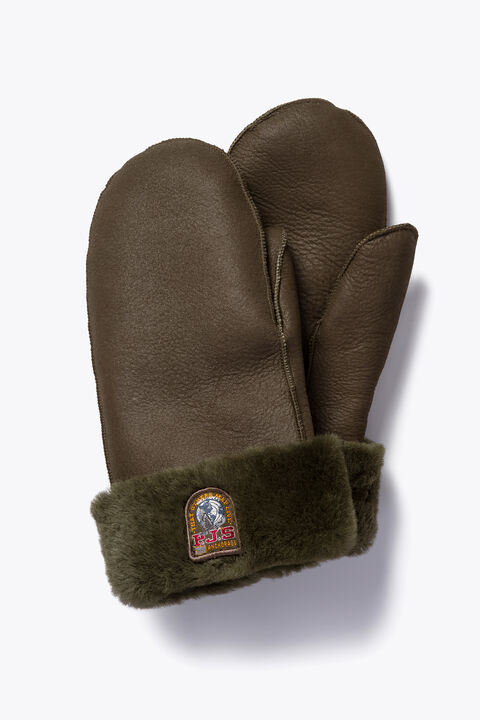 Parajumpers BARDEN - SHEARLING MITTENS SLATE MUD 26WMPAGLGL12PAO0128