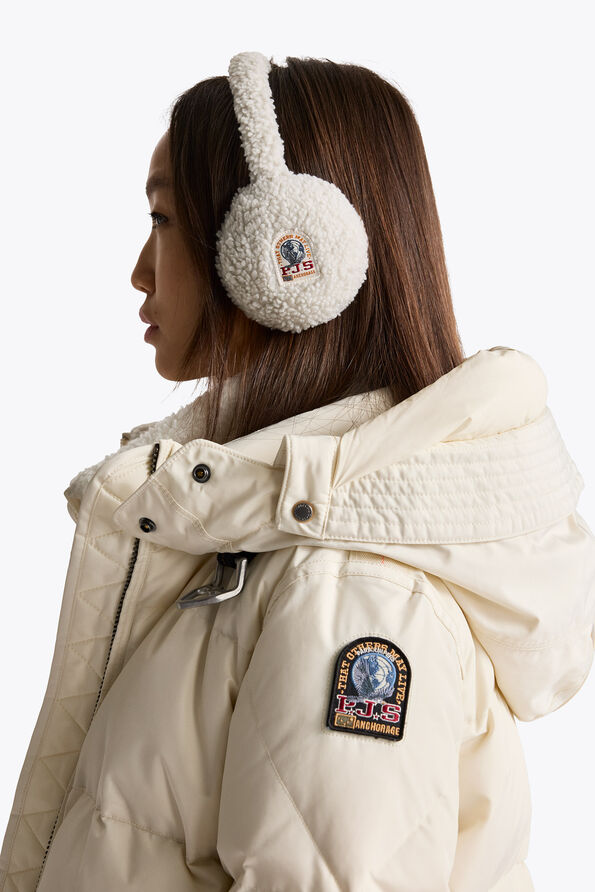 Parajumpers RAWAM - CURLY FLEECE EARMUFFS BLACK 26WMPAHBHA40PAN0541