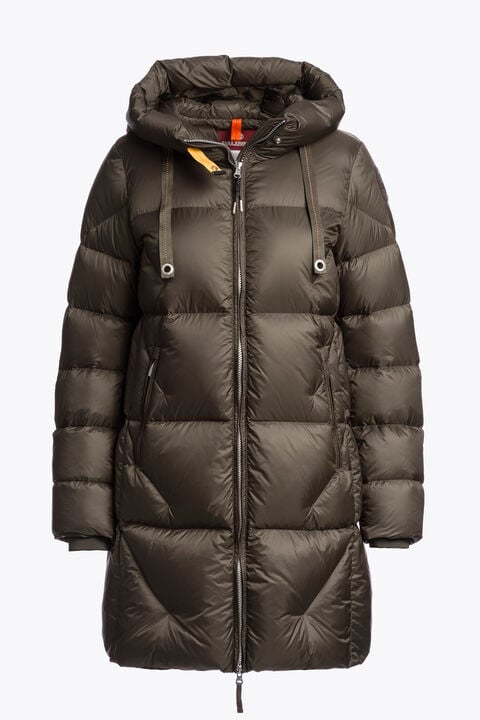 Parajumpers JANET - PIUMINO CON CAPPUCCIO ANTIQUE BRONZE 26WMPWPUHY33P570536