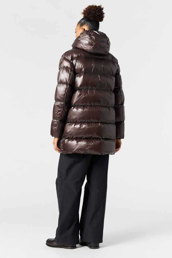 Parajumpers IVONNE - LONG DOWN JACKET EARTH BROWN 25WMPWPULP33P750109