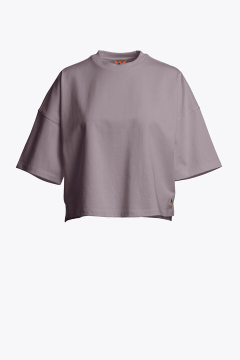 Parajumpers ROZANNE - CROP T-SHIRT RABBIT GREY 25WMPWTSHJ35PZ80112
