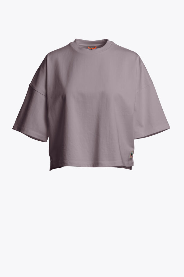 Parajumpers ROZANNE - CROP T-SHIRT RABBIT GREY 25WMPWTSHJ35PZ80112
