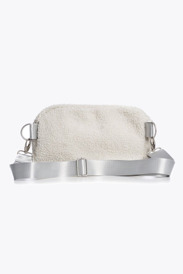 Parajumpers NORTHAM - CURLY FLEECE BELT BAG CHALK WHITE 26WMPABABA41PAN0131