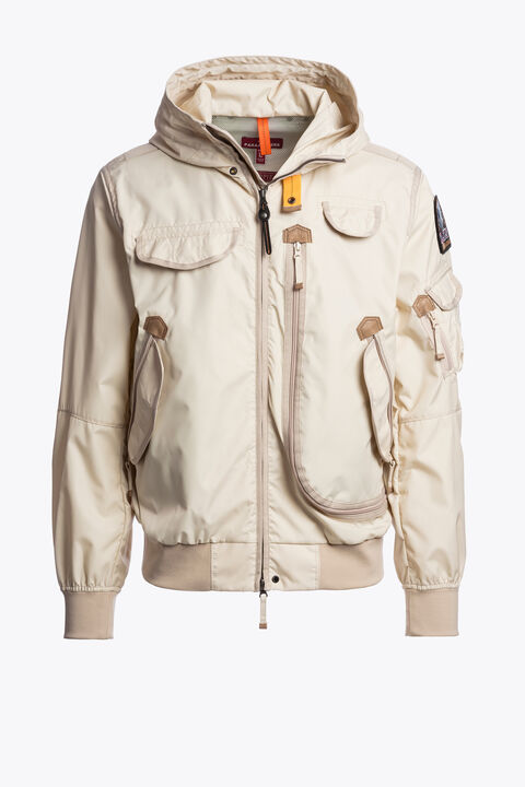 Parajumpers GOBI - HOODED BOMBER BONE 26SMPMJKMA01P010266