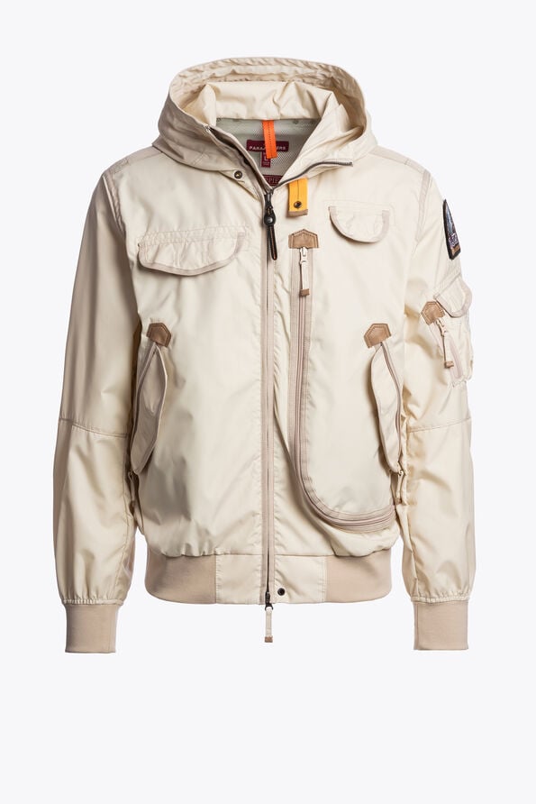 Parajumpers GOBI - HOODED BOMBER BONE 26SMPMJKMA01P010266