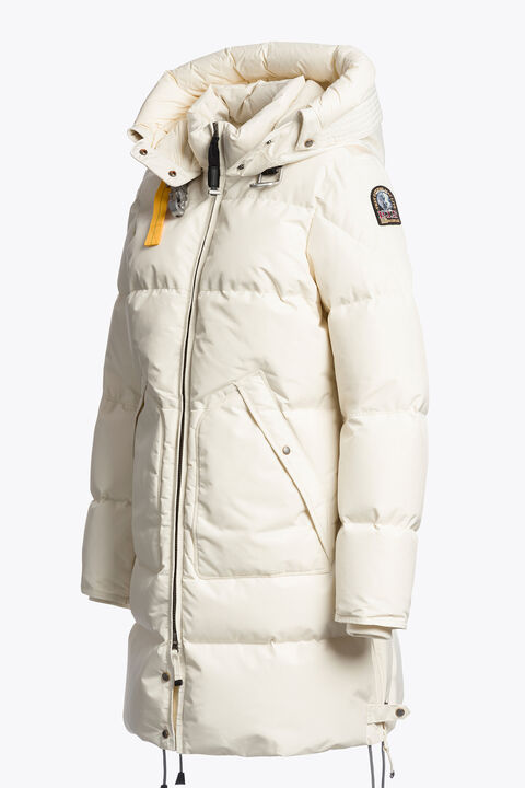 Parajumpers LONG BEAR - HOODED PARKA WARM IVORY 26WMPWJKMA33P510132