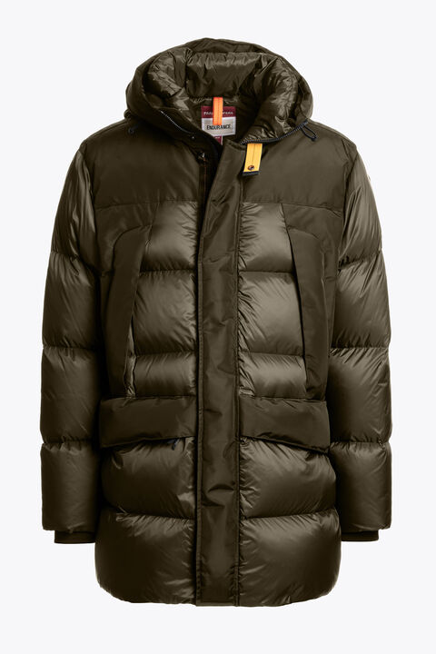 Parajumpers SHEDIR - HOODED PARKA OLIVE GREY 25WMPMPUEN04P180103
