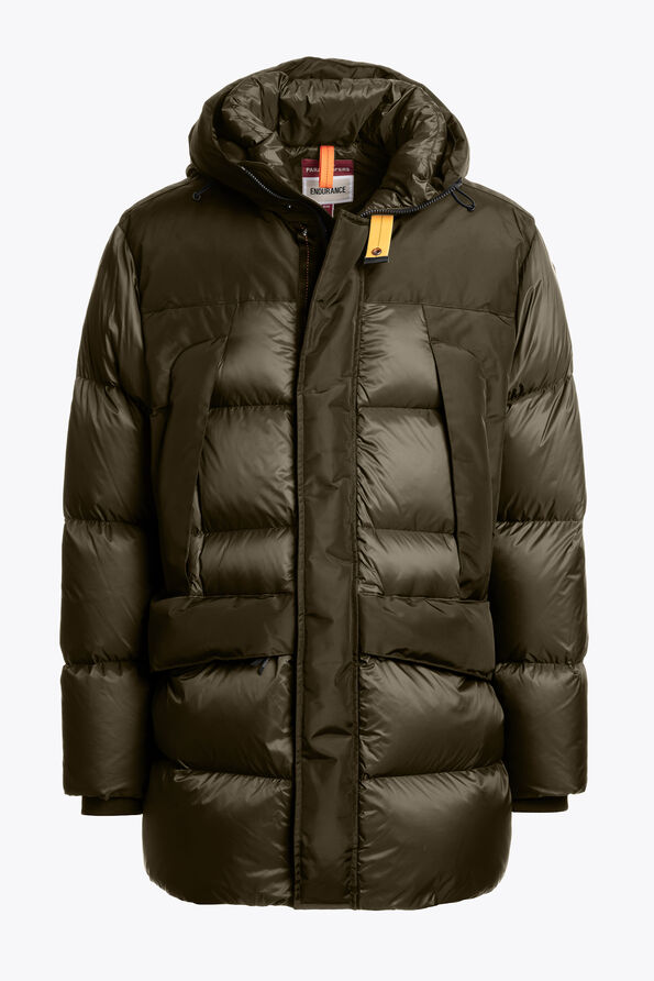 Parajumpers SHEDIR - HOODED PARKA OLIVE GREY 25WMPMPUEN04P180103