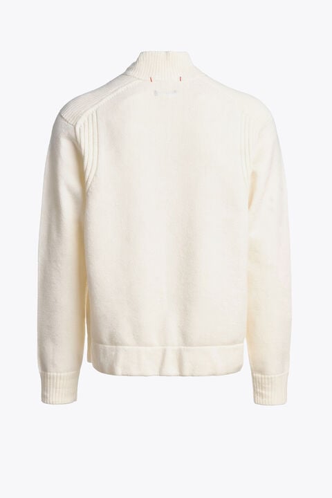 Parajumpers LEVICO - FULL-ZIP CARDIGAN MOONBEAM 26WMPMKNLW03P280775