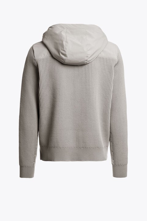 Parajumpers ROCHER RIVER - HYBRID CARDIGAN MID GREY 26WMPMHYKT03P460137