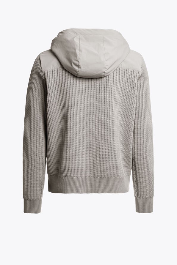Parajumpers ROCHER RIVER - HYBRID CARDIGAN MID GREY 26WMPMHYKT03P460137