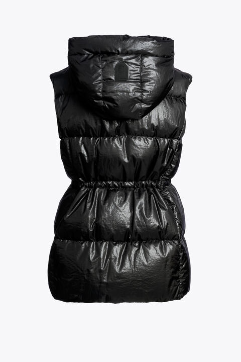 Parajumpers MICOL - GILET CON CAPPUCCIO BLACK 25WMPWPUHF35P720541