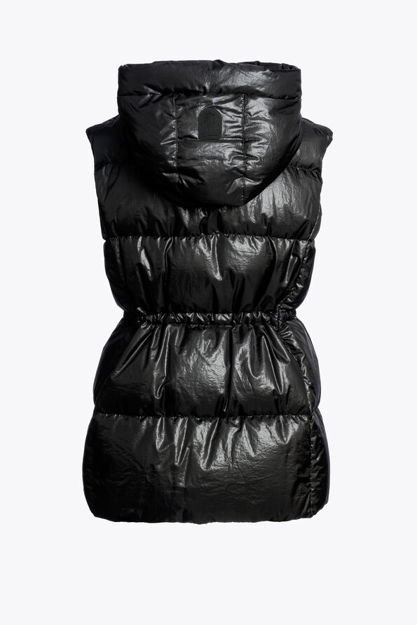 Parajumpers MICOL - GILET CON CAPPUCCIO BLACK 25WMPWPUHF35P720541