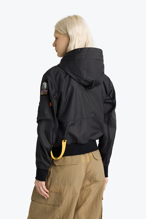 Parajumpers GOBI - HOODED BOMBER OFF-BLACK 26SMPWJKMA31P500600