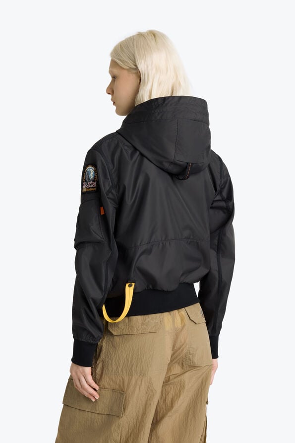 Parajumpers GOBI - HOODED BOMBER OFF-BLACK 26SMPWJKMA31P500600