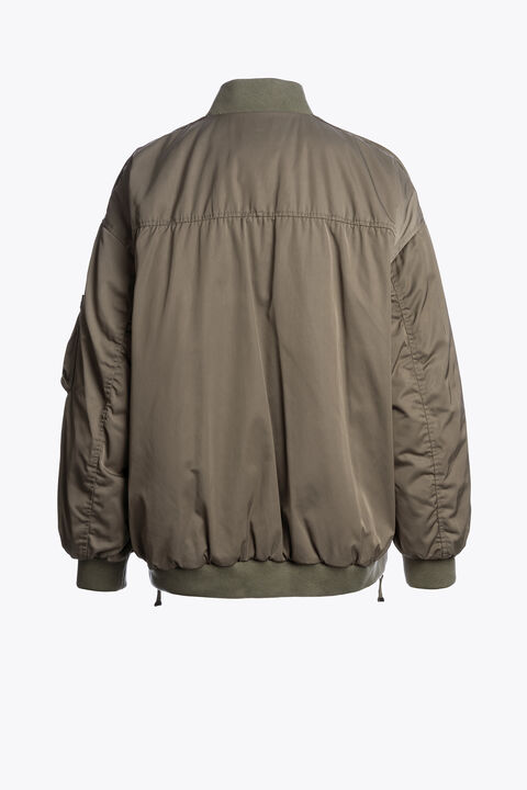 Parajumpers BOMB - REVERSIBLE BOMBER OLIVE GREY 25WMPWJKIN32P960103