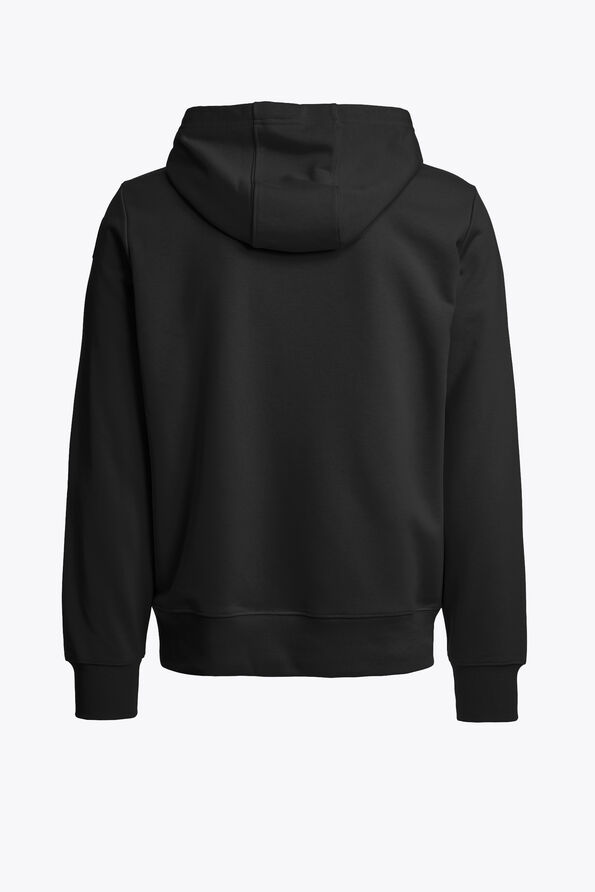 Parajumpers EVEREST - HOODED FLEECE BLACK 26SMPMFLEY22P100541