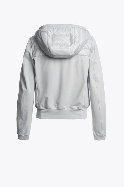 Parajumpers CAELIE - HYBRID SWEAT MIST WHITE 26SMPWHYFP31P550677