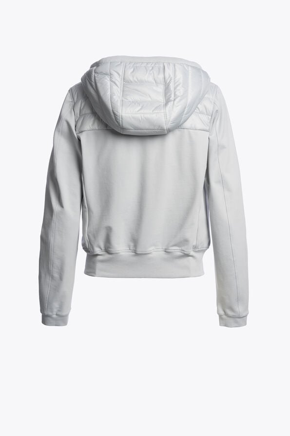Parajumpers CAELIE - HYBRID SWEAT MIST WHITE 26SMPWHYFP31P550677