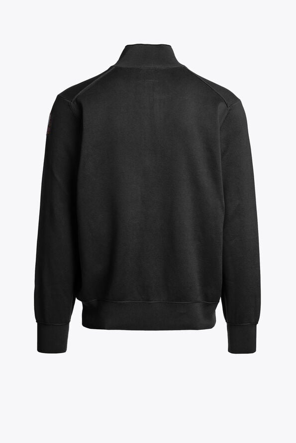 Parajumpers BASIC SCOE - HALF ZIP CARDIGAN BLACK 26WMPMKNKC06P140541