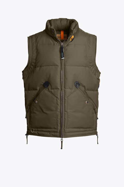 Parajumpers KOBUK - DOWN VEST OLIVE GREY 25WMPMJKMA05P010103
