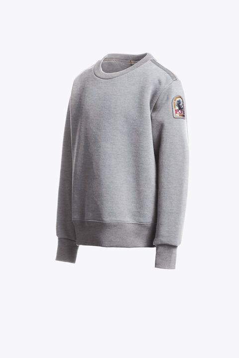 Parajumpers K2 - CREWNECK SWEATSHIRT ASH GREY MELANGE 26WMPBFLEY61PBI0608